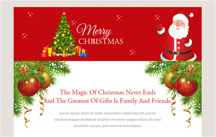 Merry Christmas Email Template Download 10 Christmas Email Newsletter Templates Designerslib Com