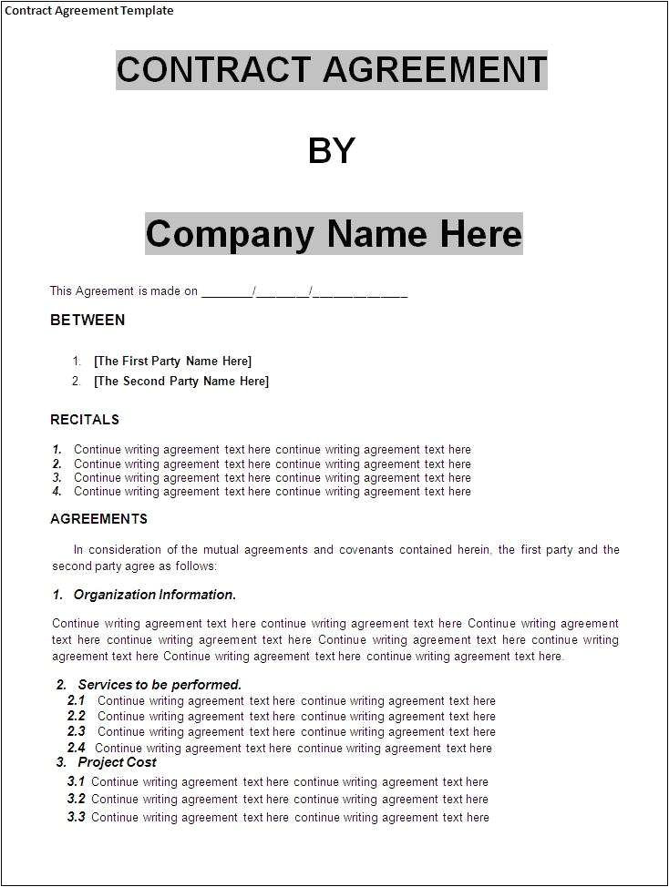 Non Binding Contract Template Williamson ga us