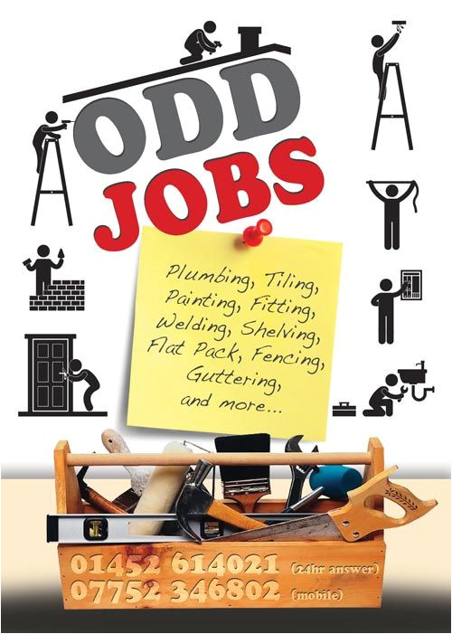 Odd Jobs Flyer Templates Odd Jobs Flyer Graphic Design Handyman Pinterest Flyers