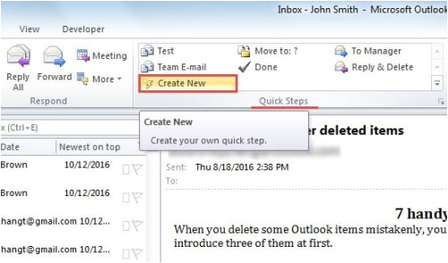  Outlook Quick Step Email Template Williamson ga us