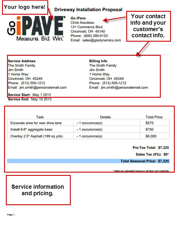 Paving Contract Templates How to Use Proposal Builder for A Pavement Maintenance