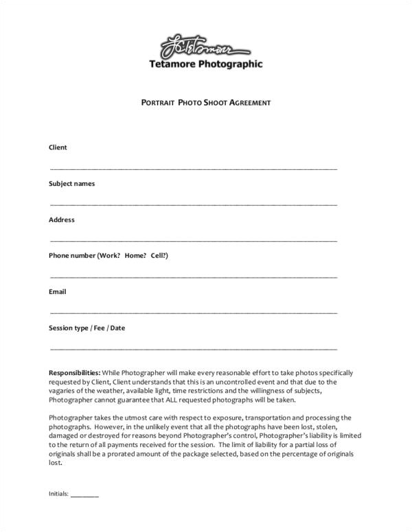 Photoshoot Contract Template 23 Photography Contract Templates and Samples In Pdf