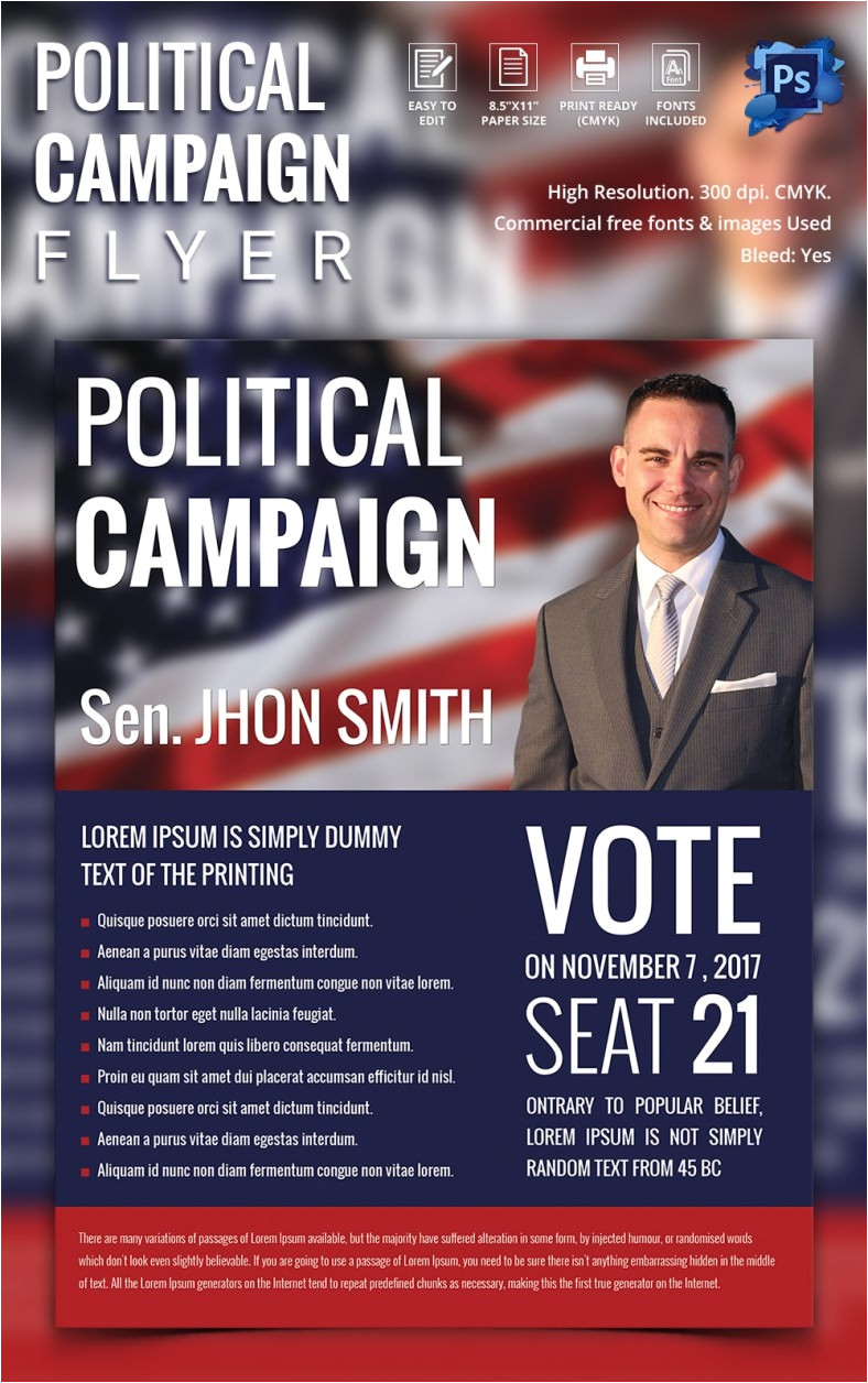 Political Flyers Templates Free Campaign Flyers 31 Free Psd Ai Vector Eps format