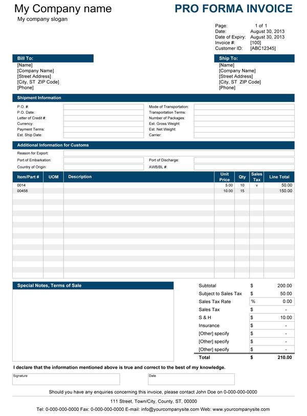 Pro forma Contract Template Pro forma Invoice Small Business Pinterest Apple 39 S