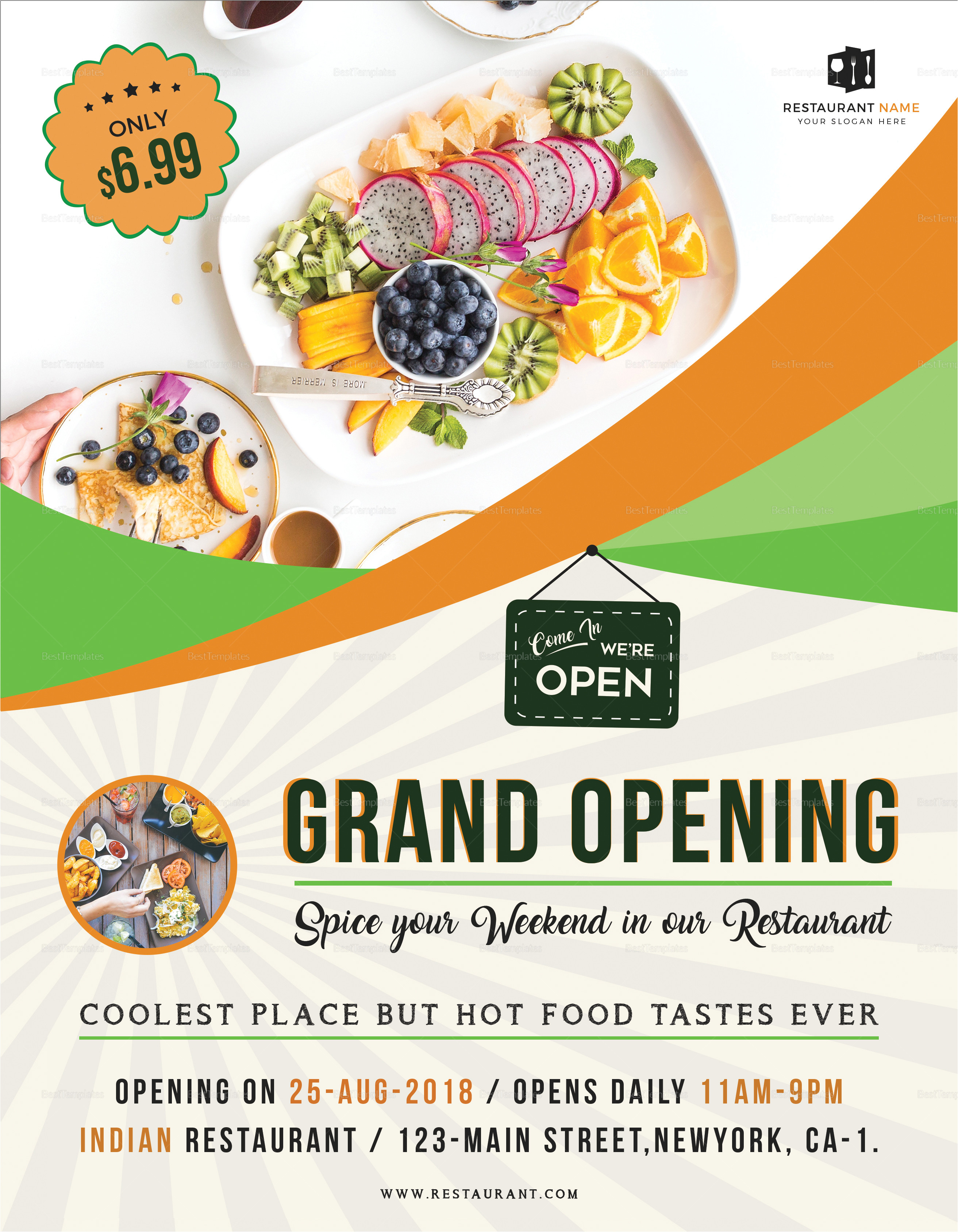 Restaurant Grand Opening Flyer Templates Free Restaurant Grand Opening Flyer Design Template In Word