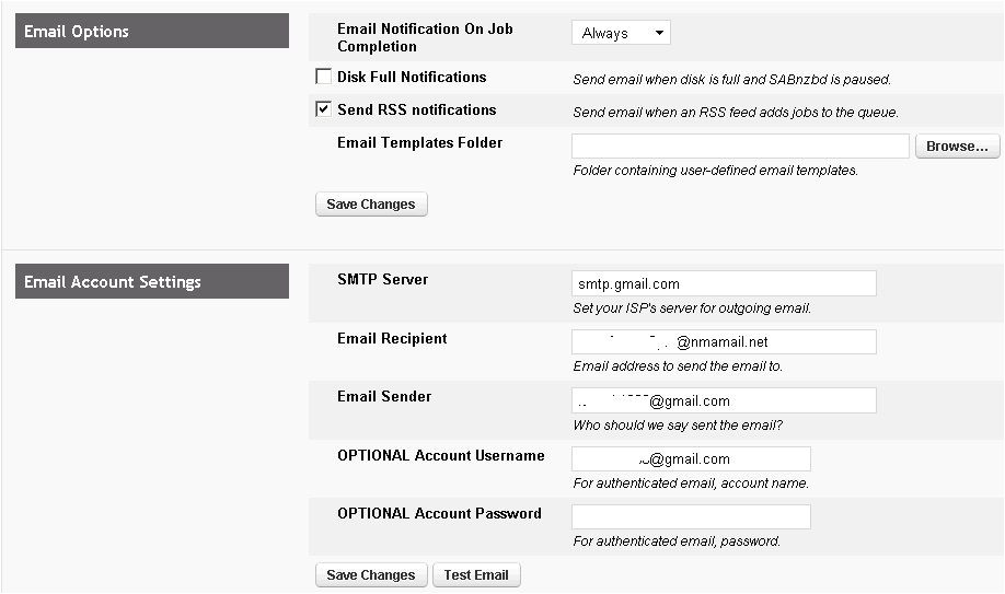 Sabnzbd Email Templates Notify My android Nma Sabnzbd forums