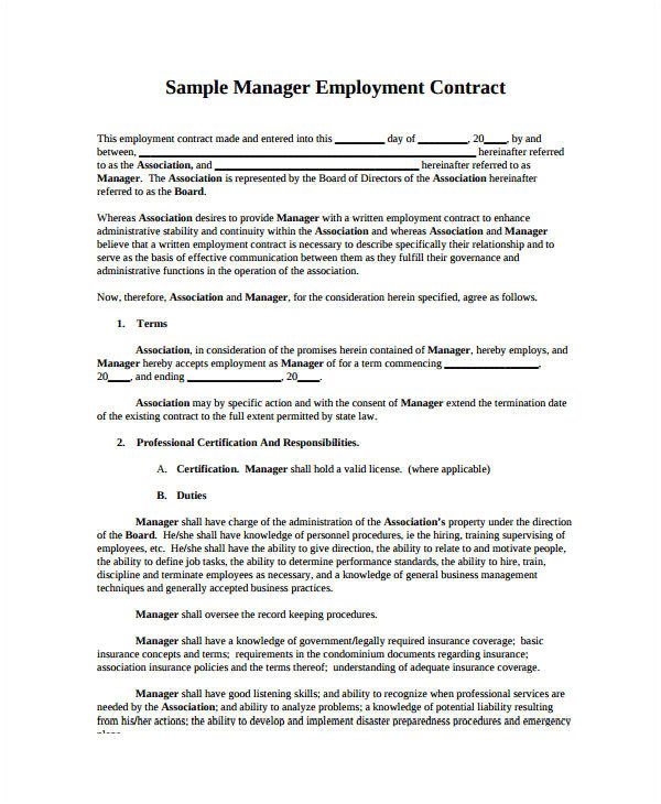 Sales Manager Contract Template Free 22 Sales Contract Templates Word Pages Free