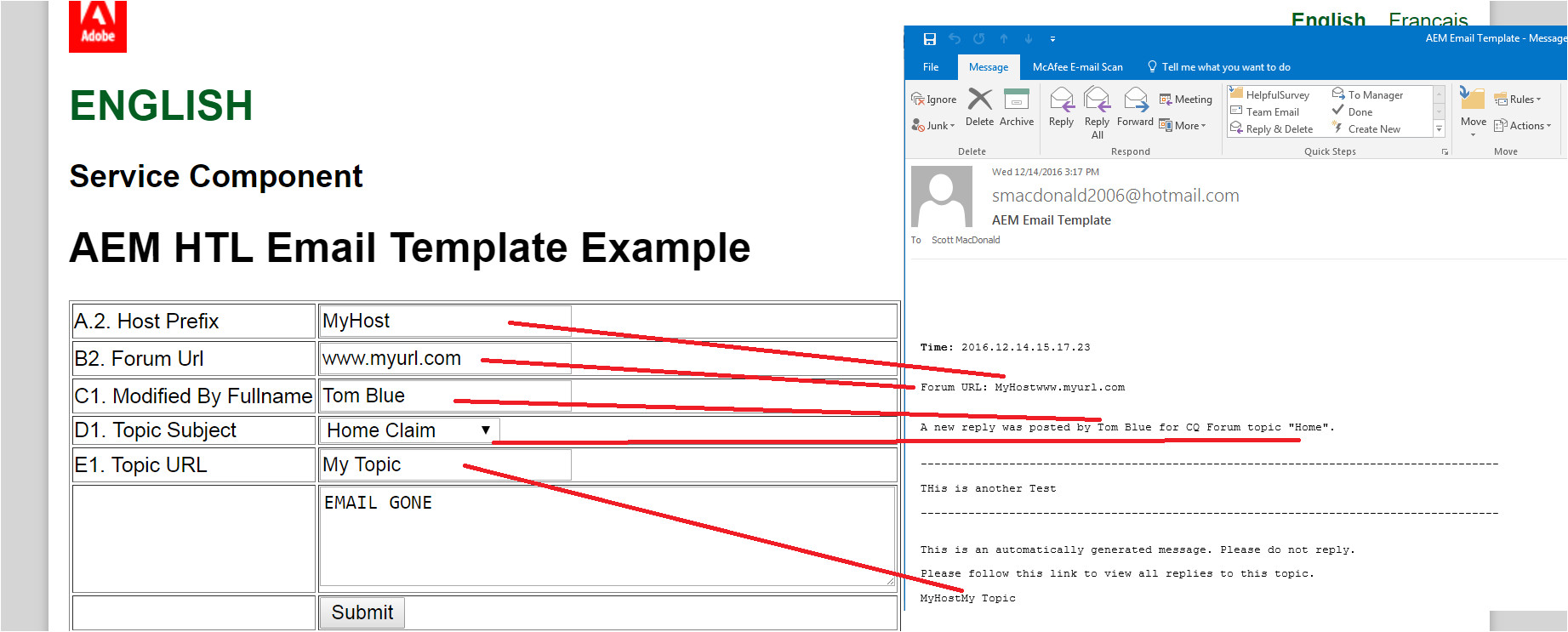 Send An Email Message Based On A Template Creating Adobe Experience Manager Htl Components that Send