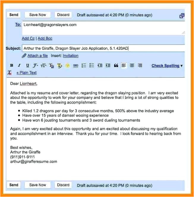 Send Cv Email Template Template for Sending Resume Via Email Flowersheet Com