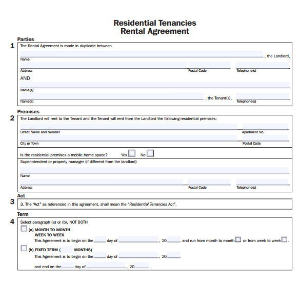 Sober Living Contract Template Sample Apartment Rental Agreement Template 7 Free
