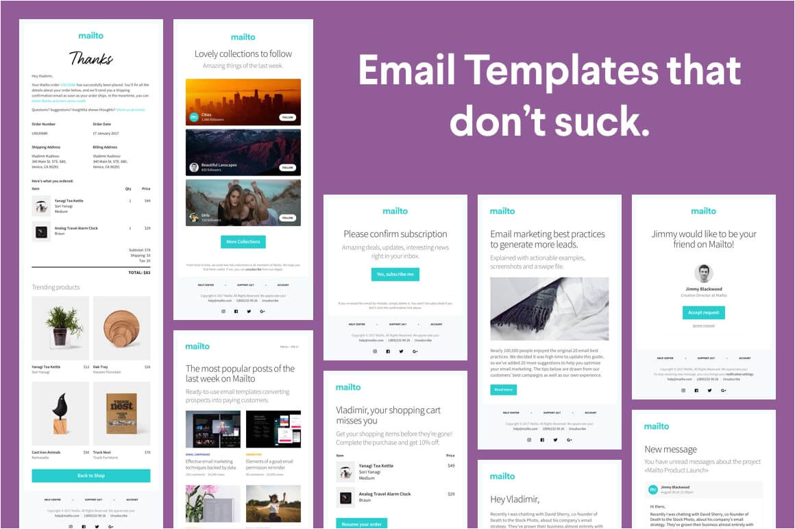 Transactional Email Template Bundle Of 12 Stunning Professional Transactional Email