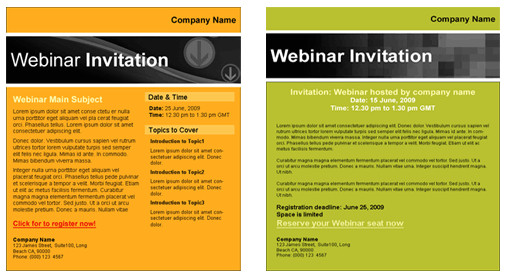 Webinar Email Template Webinar Templates for Email Marketing