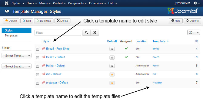 WordPress Email Template Manager J3 X Modifying A Joomla Template Joomla Documentation