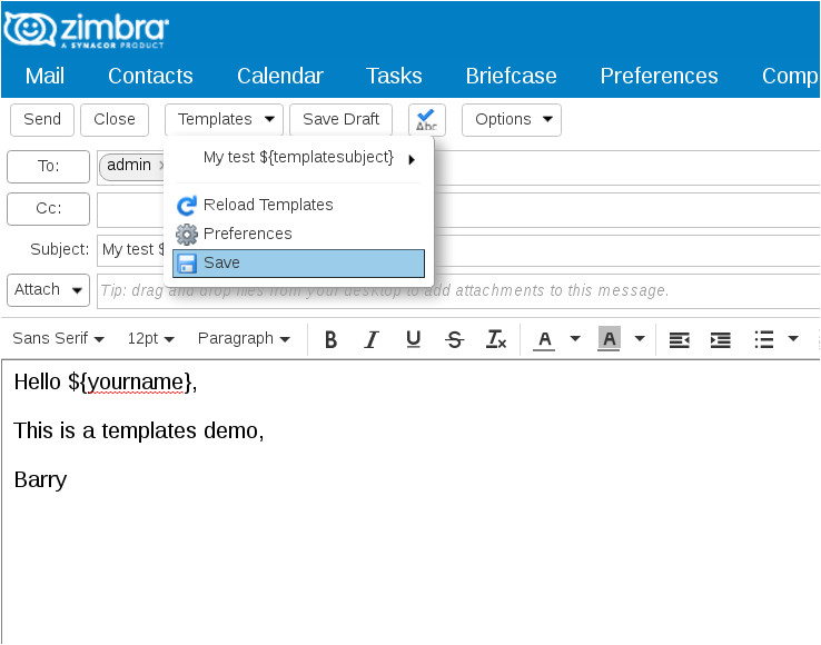 Zimbra Email Templates Zimbra org Zimbra Email Templates
