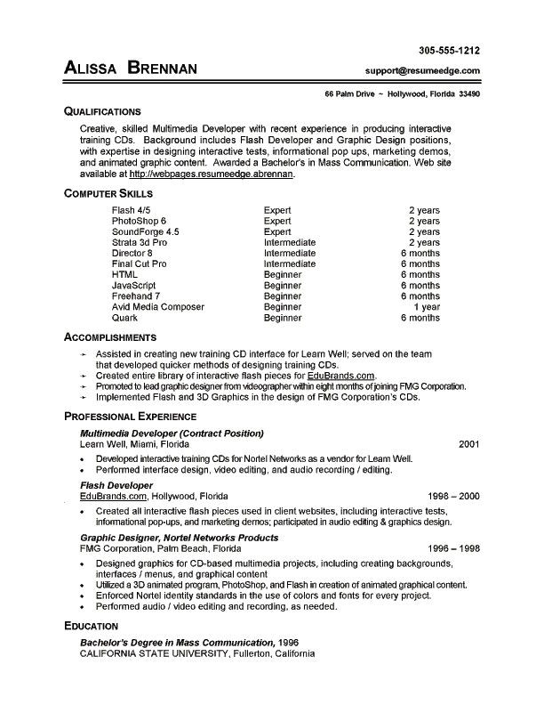 Basic Computer Skills Resume 7 Resume Basic Computer Skills Examples Sample Resumes
