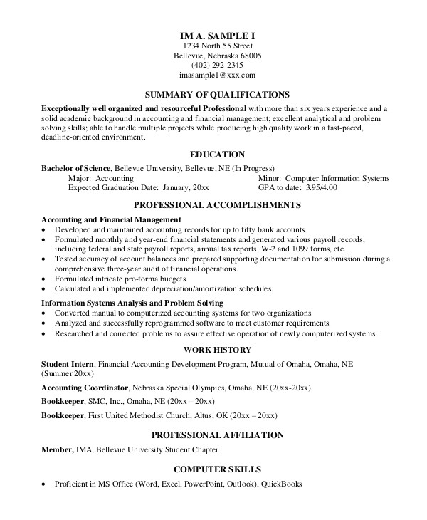 examples of resume qualifications