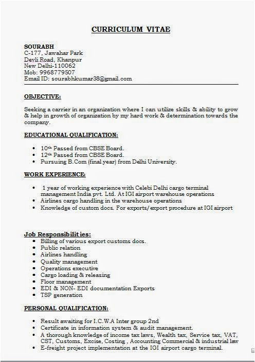 Bcom Resume Format Pdf Download Buatmakalah Com Riset