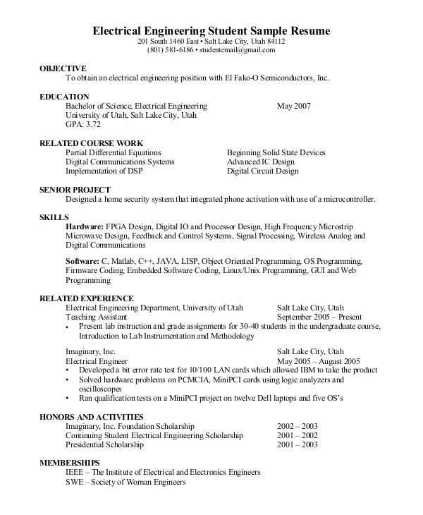 Career Objective for Electrical Engineer Resume Fresher General Resume Objective Sample 9 Examples In Pdf