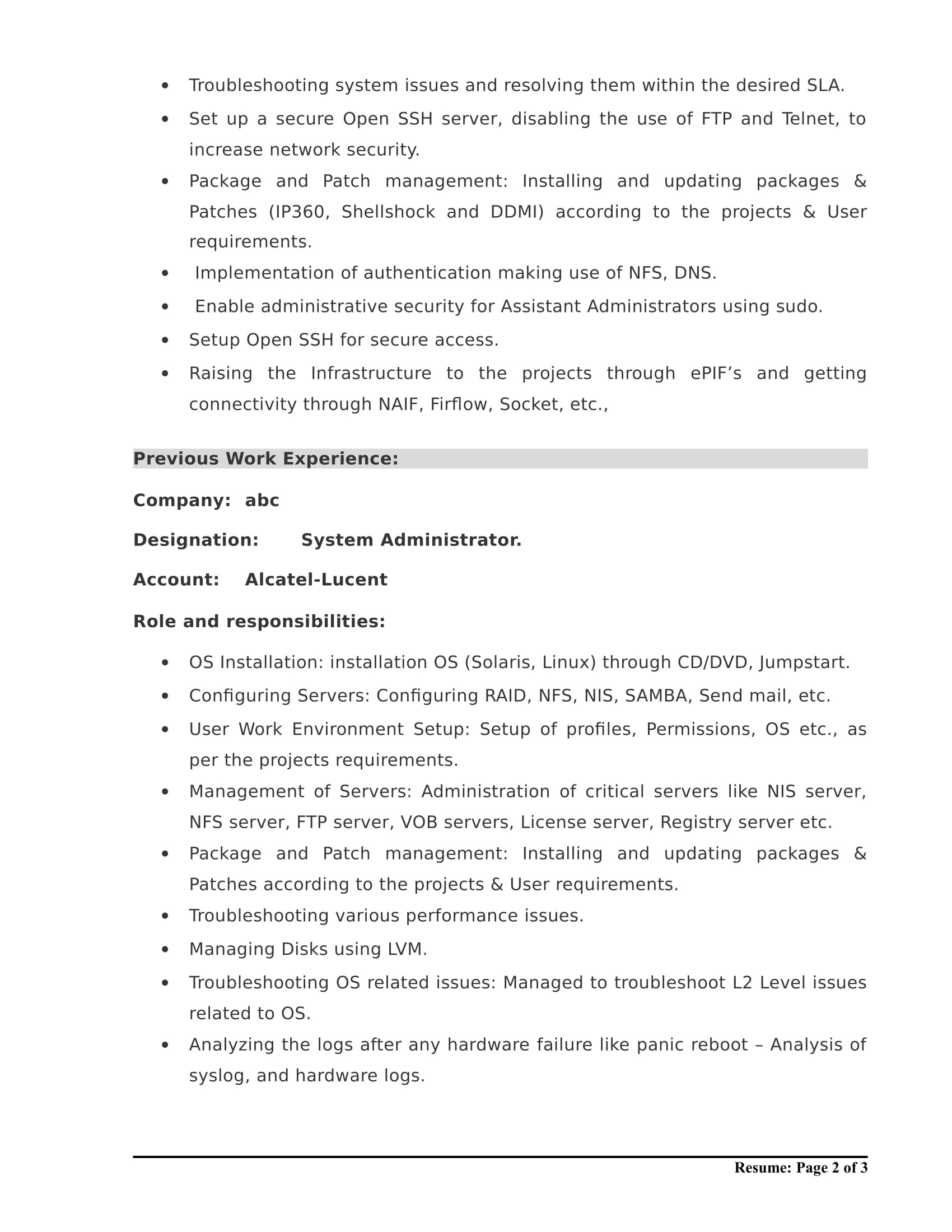 Electrician Fresher Resume Format Williamson ga us