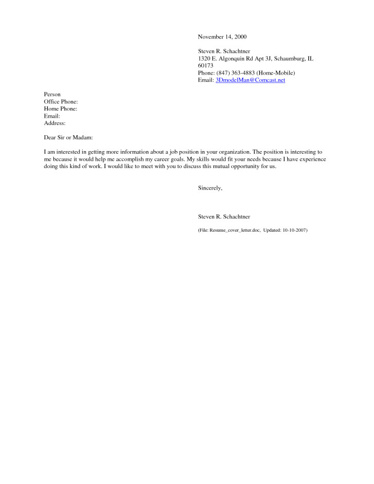 Email Job Application With Cover Letter And Resume Attached 