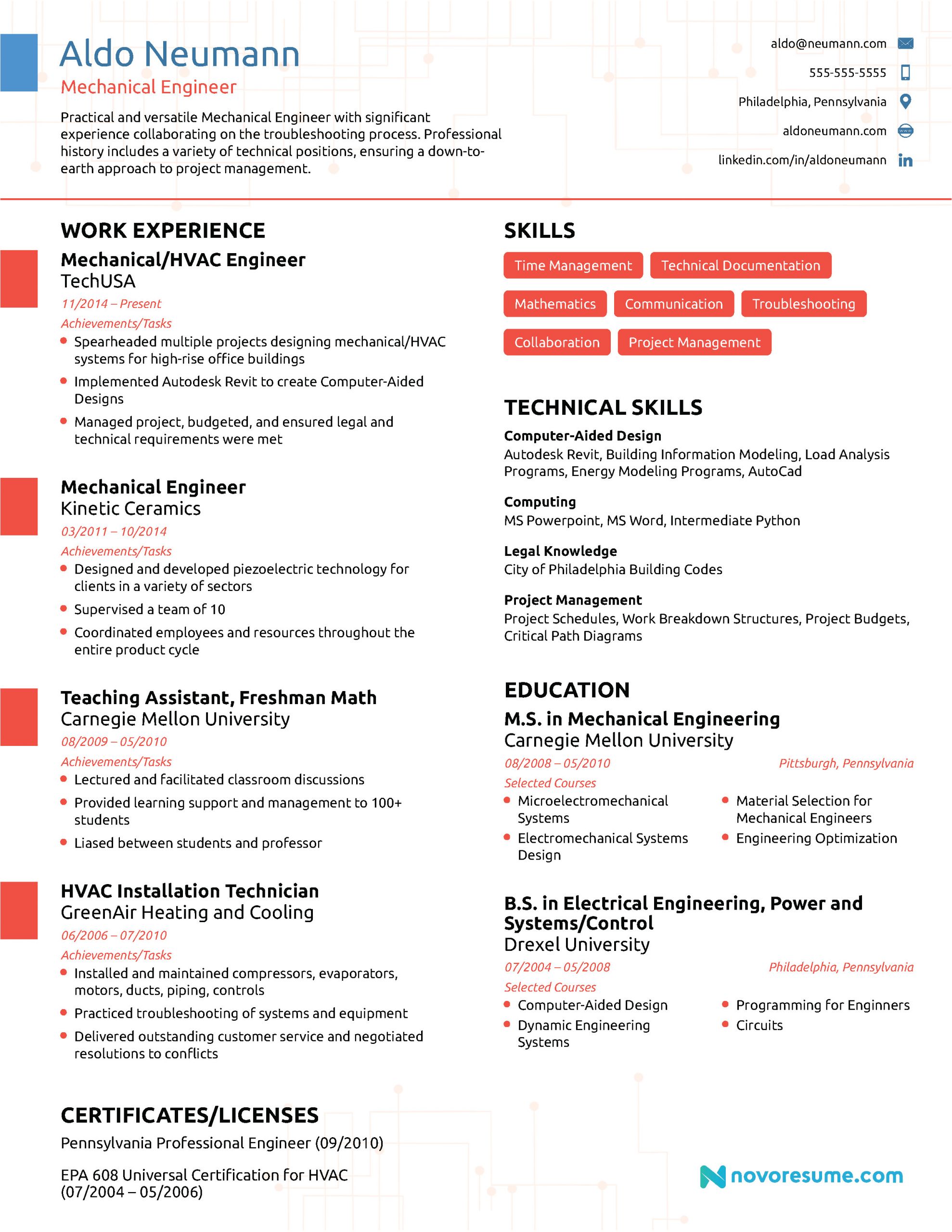 Engineering Resume format Engineering Resume 2019 Example Full Guide