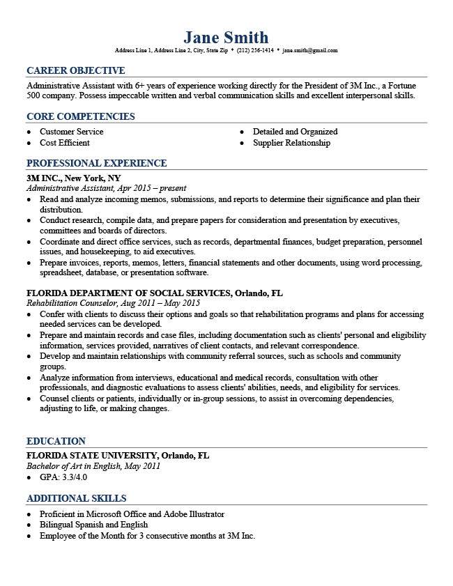 Free Professional Resume Professional Resume Templates Free Download Resume Genius