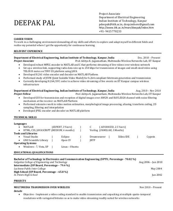 Fresher Electrical Engineer Resume Pdf 6 Electrical Engineering Resume Templates Pdf Doc