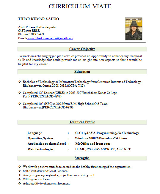 Fresher Resume format Download In Ms Word Fresher Resume Best format Download In Ms Word Cv Sample