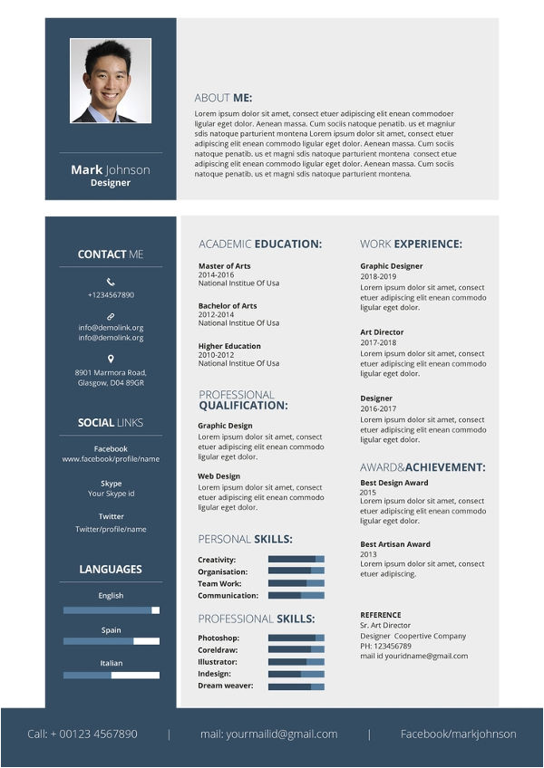 Graphic Designer Resume Sample Word format Free Download Graphic Designer Resume Template 17 Free Word Pdf