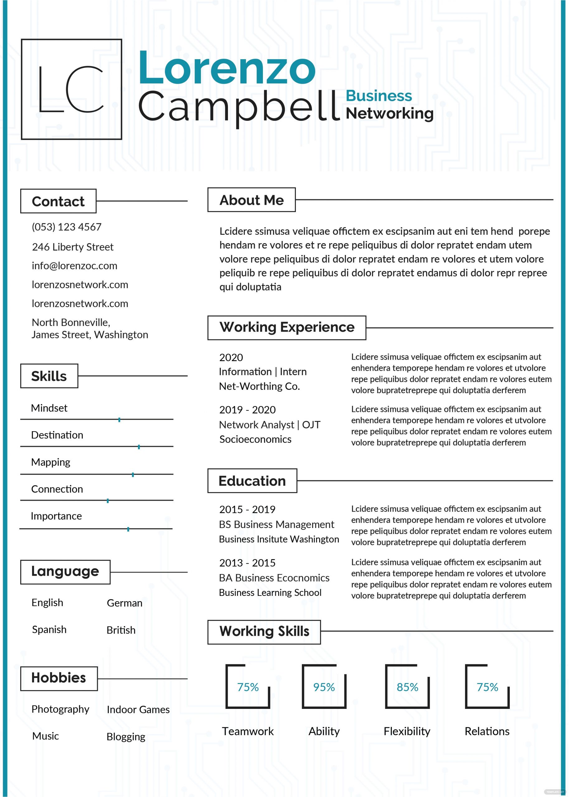 Hardware and Networking Fresher Resume format Free Hardware and Networking Fresher Resume Template In