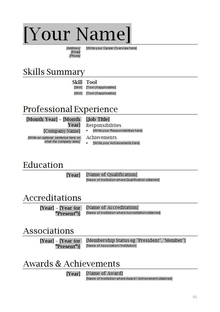 How to Create Simple Resume format Resume Templates Microsoft Word Download Want A Free