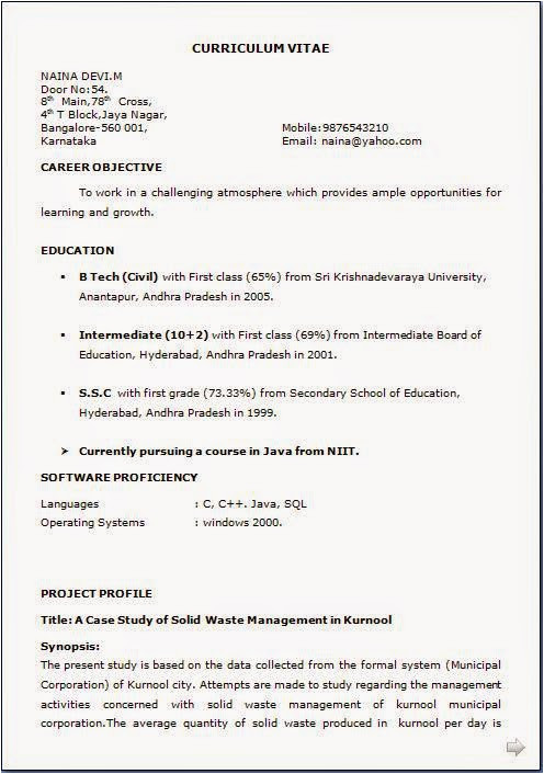 How to Make Resume for Job format How to Make Resume for Job Application