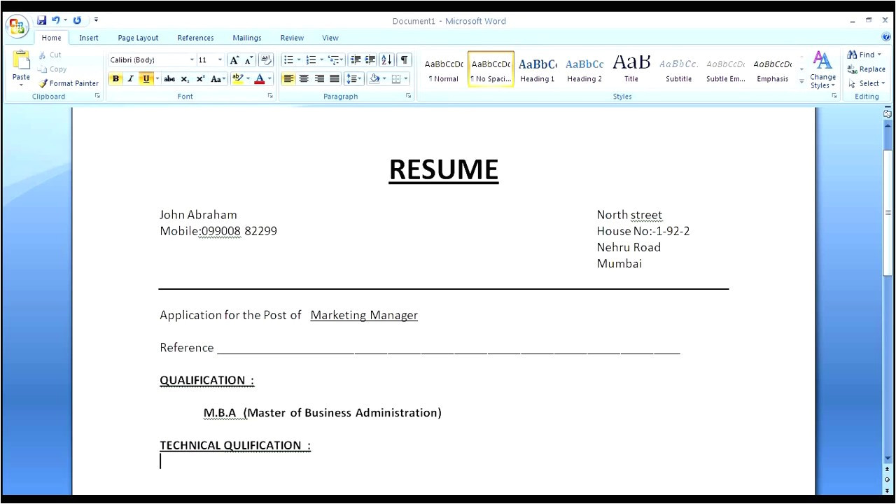 How to Make Simple Resume format How to Make A Simple Resume Cover Letter with Resume