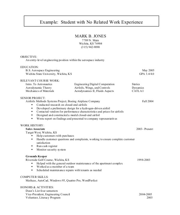 It Student Resume Sample No Experience Sample Resume for College Student 10 Examples In Word Pdf