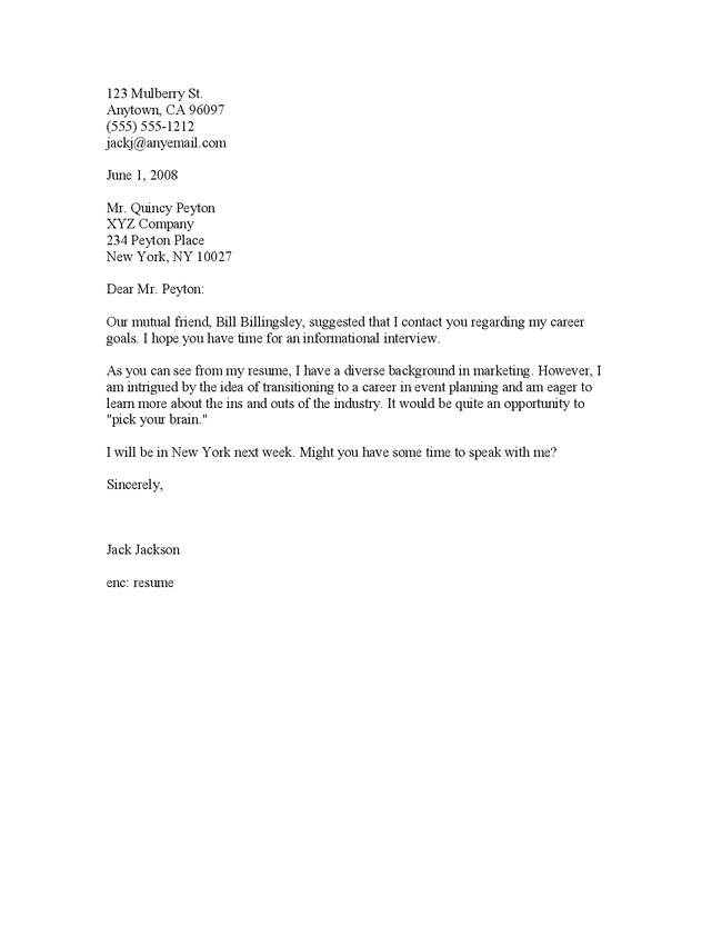 Job Interview Letter with Resume Cover Letter for Interview Letters Free Sample Letters