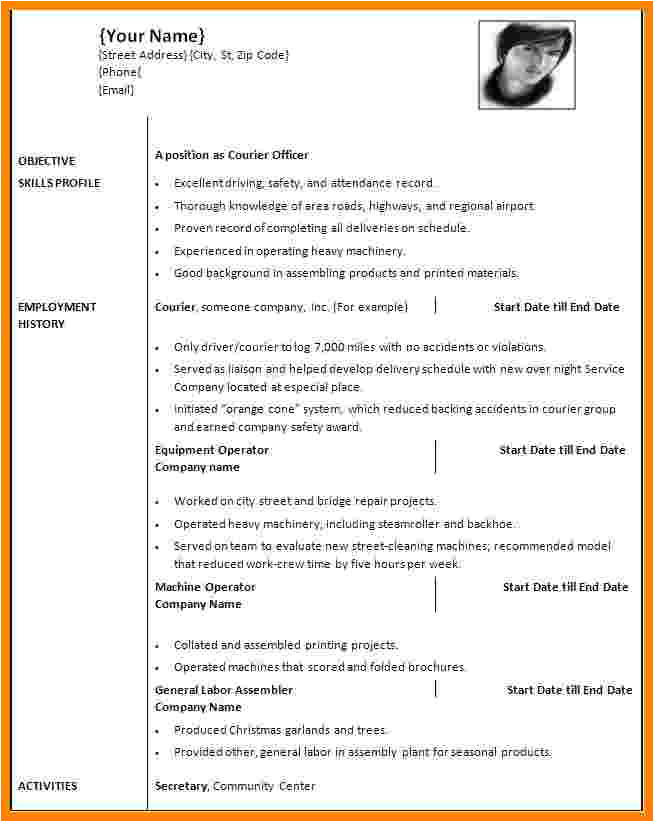 Latest Resume format In Ms Word | williamson-ga.us