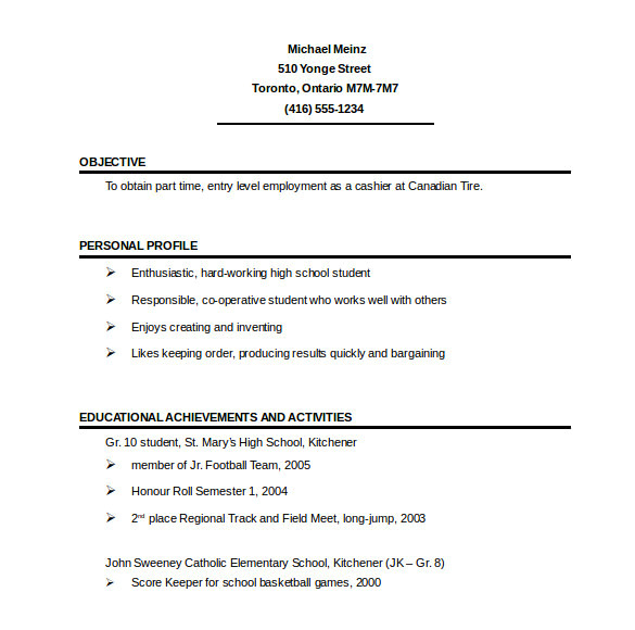 One Page Simple Resume format 41 One Page Resume Templates Free Samples Examples