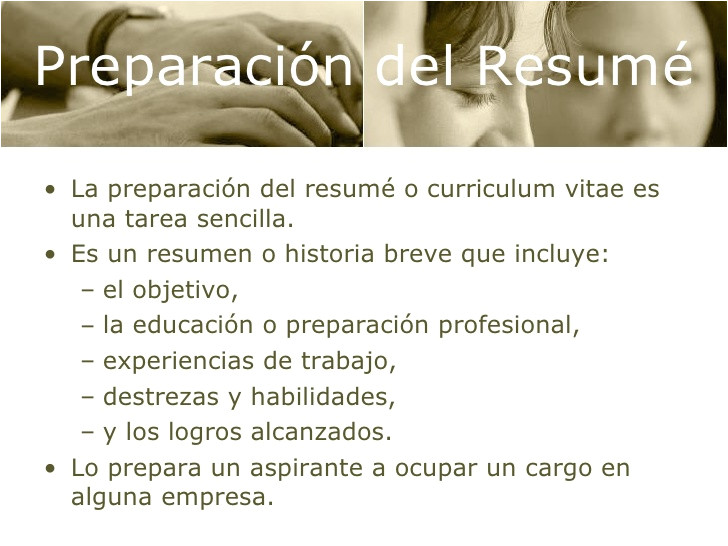 Preparacion De Resume Profesional Capitulo 4 Preparacion Del Resume