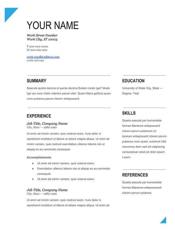 Printable Fill In the Blank Resume form Modern Fill In Blank Resume ...