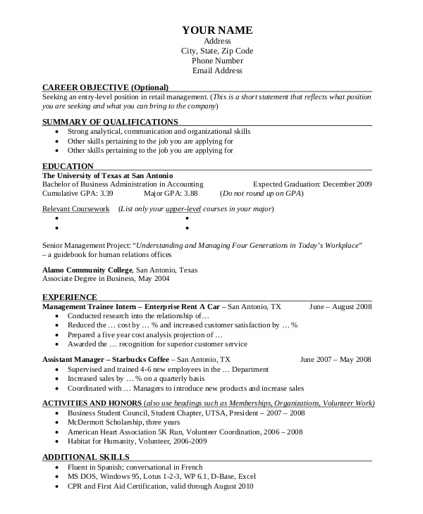 Professional Business Resume Professional Resume Example 7 Samples In Pdf