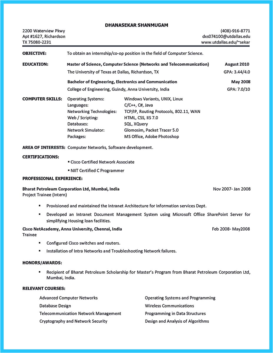 Resume Builder for College Students Best Current College Student Resume with No Experience