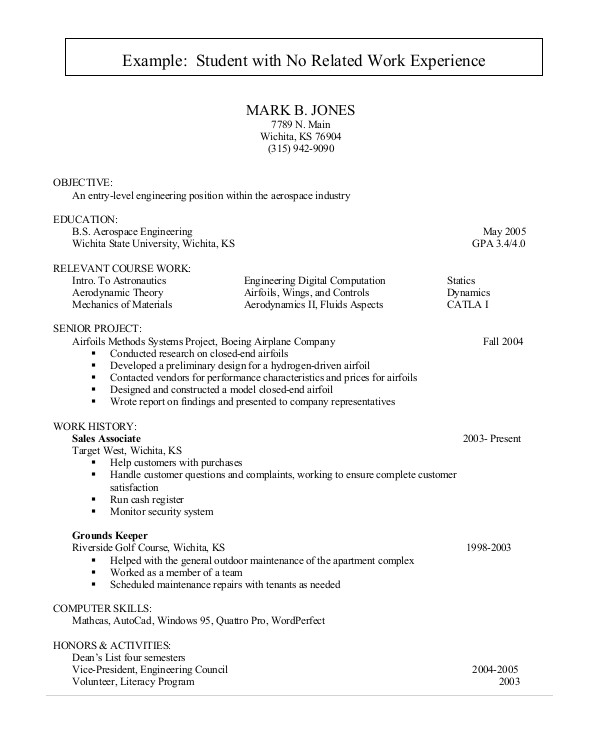 Resume for University Student with No Work Experience Student Resume Example 7 Samples In Word Pdf