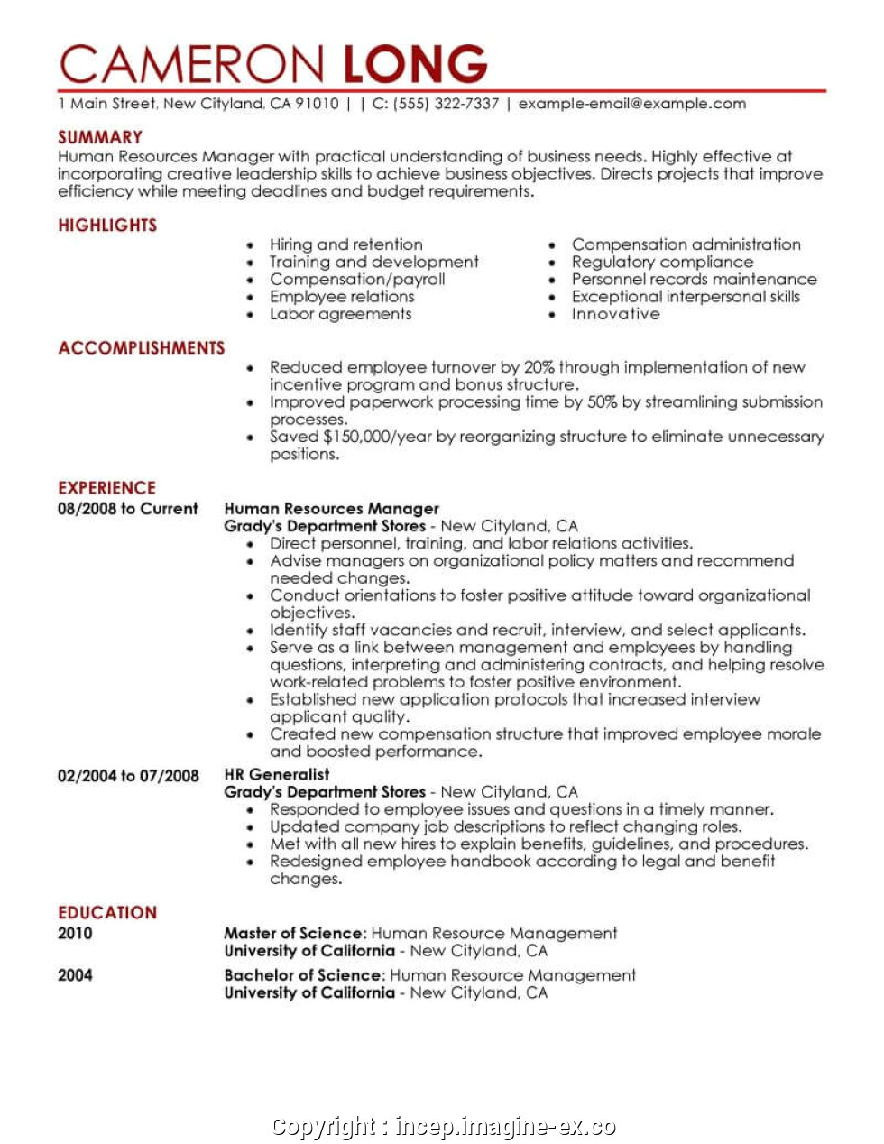 Resume format for Hr Job Styles Best format Of Hr Resume Sample Hr ...