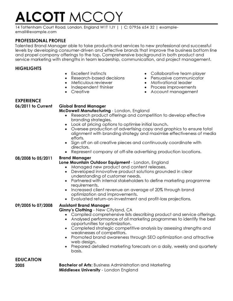 Resume format for Marketing Jobs Marketing Resume Examples Marketing Sample Resumes