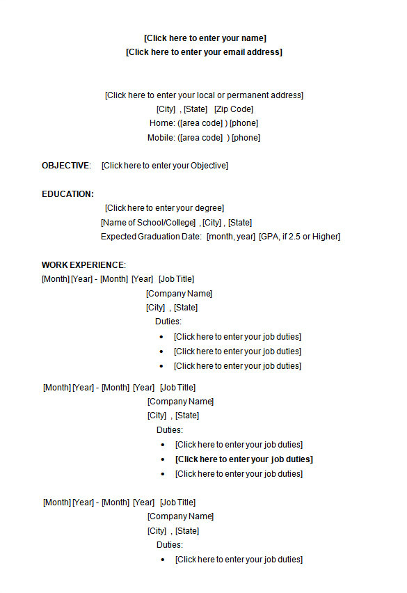 Resume format Word Student 34 Microsoft Resume Templates Doc Pdf Free Premium