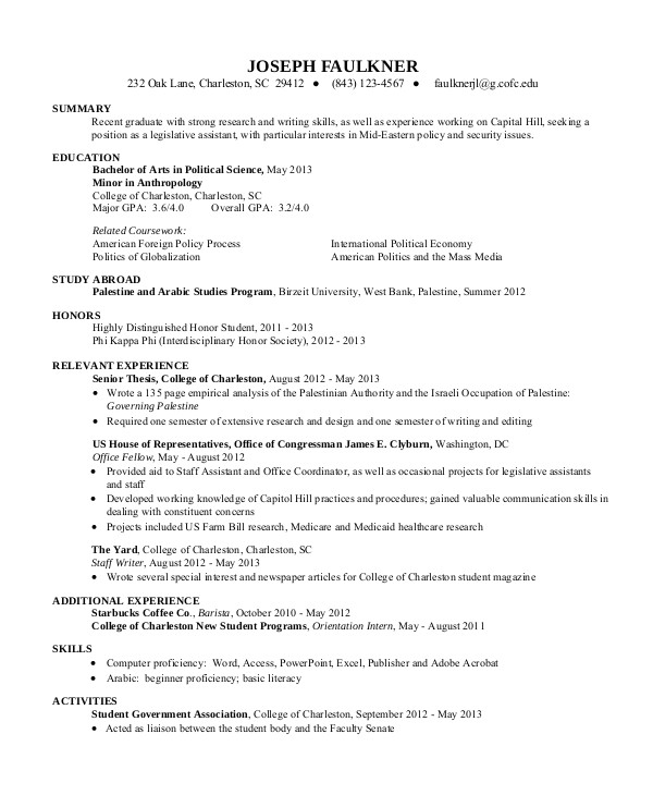 Resume Summary Examples for Students Sample Resume for College Student 10 Examples In Word Pdf