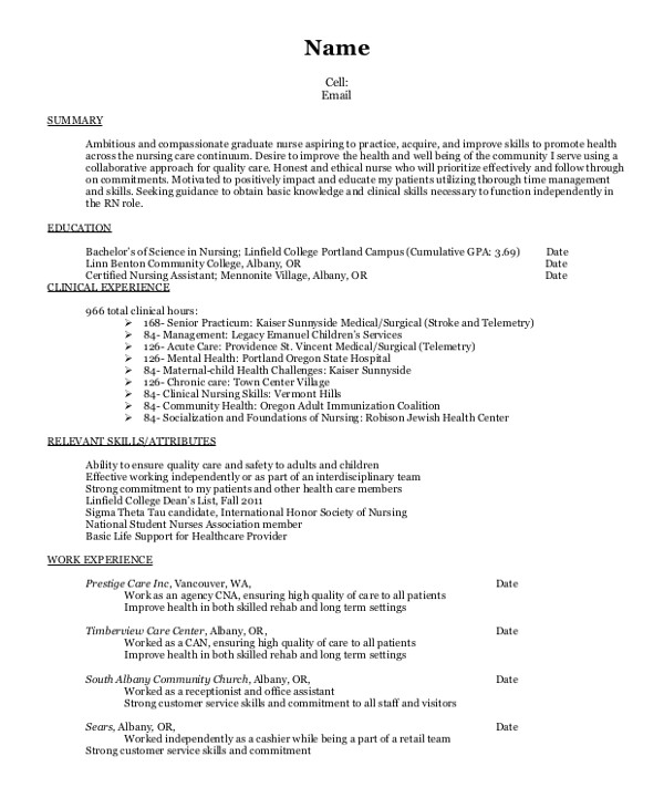 Resume Summary for Students Sample Nursing Student Resume 8 Examples In Word Pdf