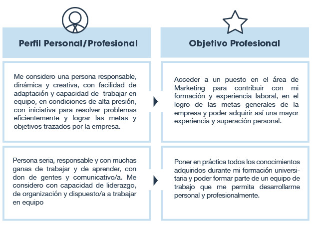 Resumen Profesional Y Laboral Perfil Personal Y Objetivo Profesional Usvirtualempleo