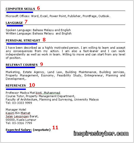 Sample Resume Yang Terbaik format Resume Yang Terbaik Resume Template