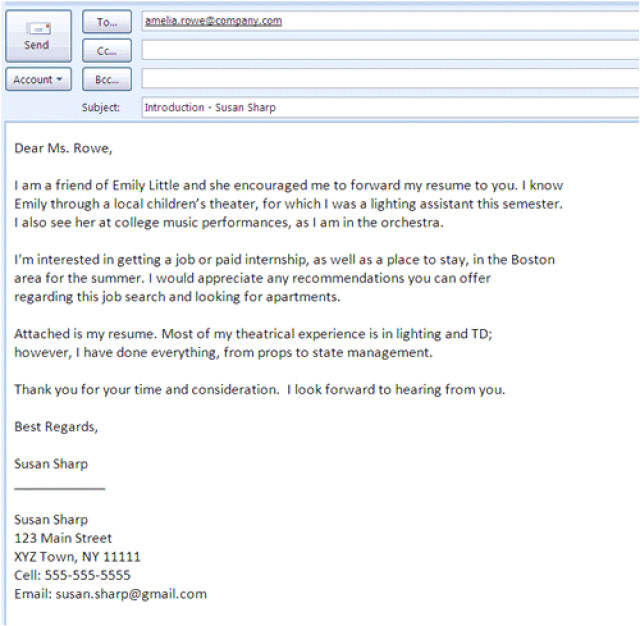 Simple Email Format For Sending Resume To Company Williamson ga us